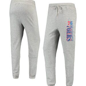 NWT Size L Philadelphia 76ers Cuffed Tri-Blend Pants Sideline Apparel